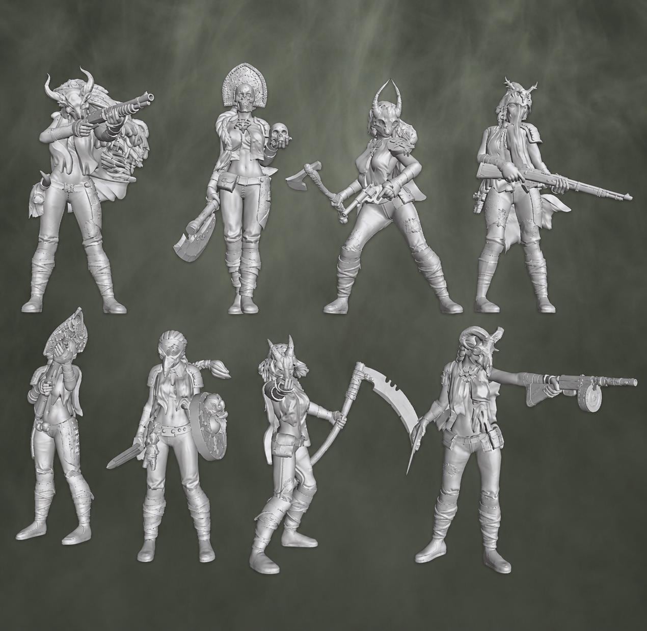 Coven of the Black Woods Heretic Court Troopers miniature