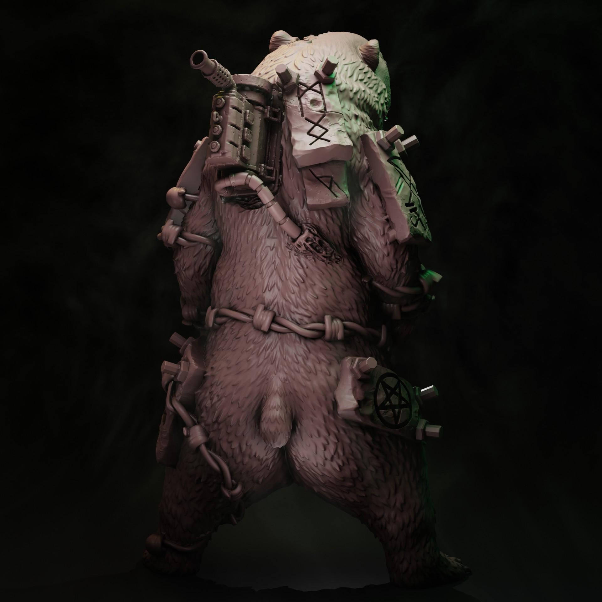 Coven of the Black Woods Heretic Bear miniature