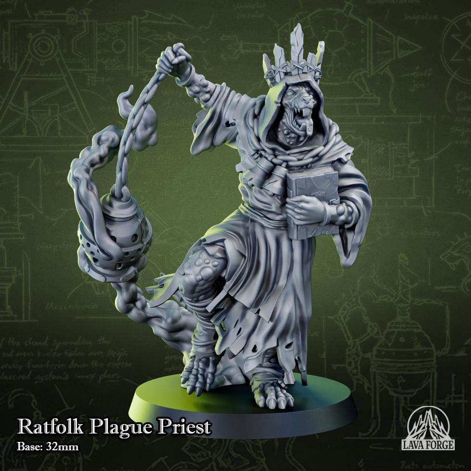 Rotten Brood Ratman Plague Priest miniature
