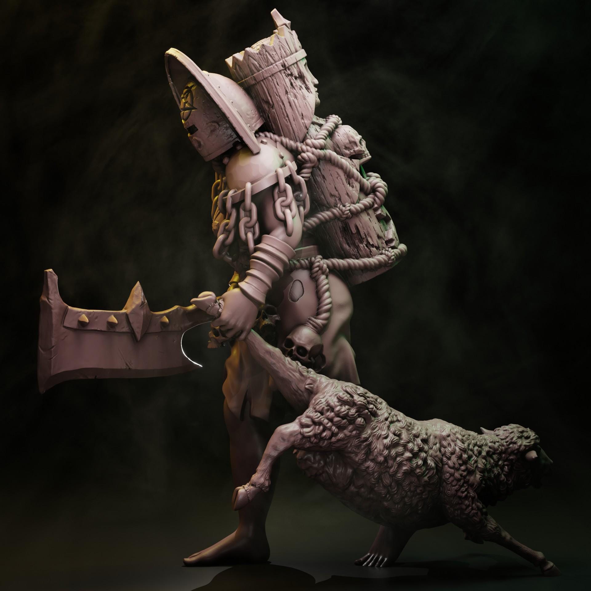 Coven of the Black Woods Anointed Witch miniature