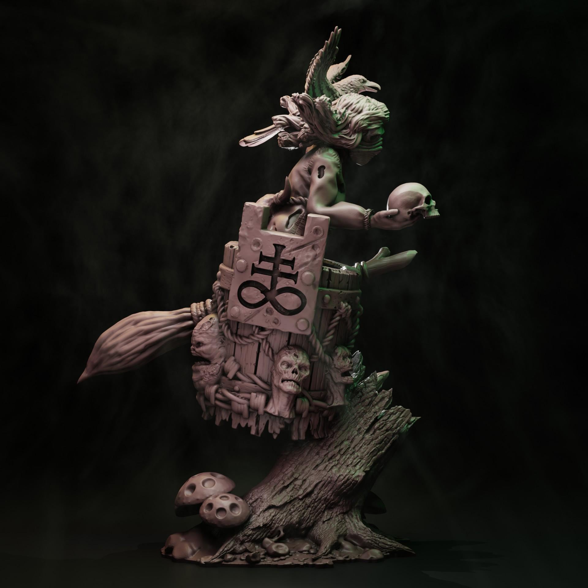 Coven of the Black Woods Baba Yaga miniature