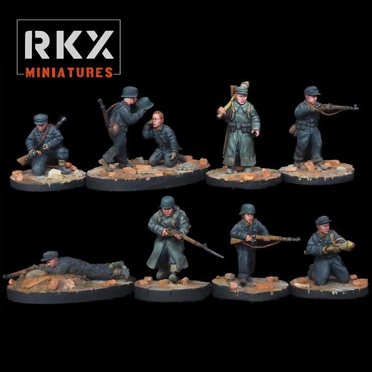 German WW2 Youth Wing Infantry miniatures