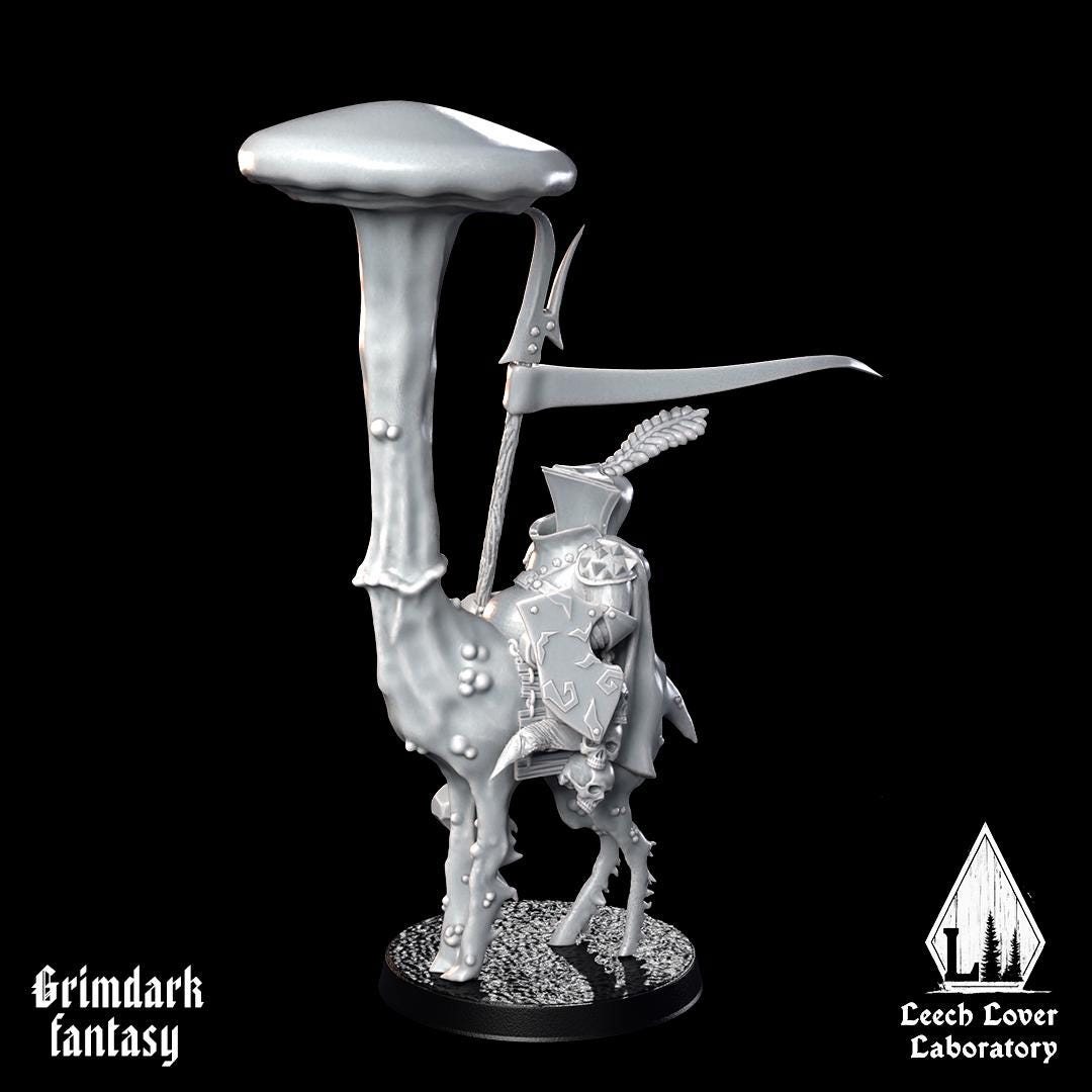 Mushroom Knight Turnip28 mounted snob miniature