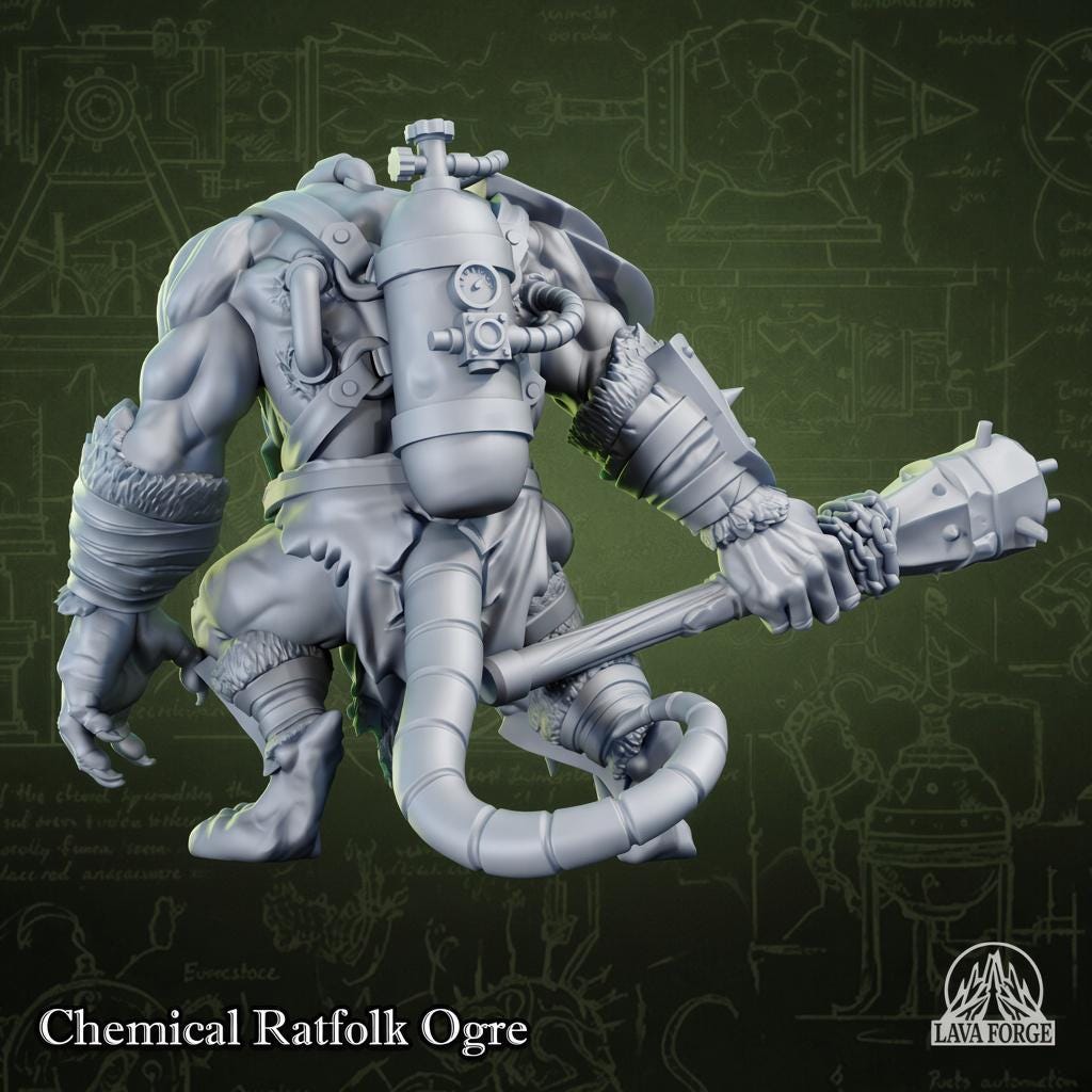 Rotten Brood - Stormrat Ogre with Chemical Armor
