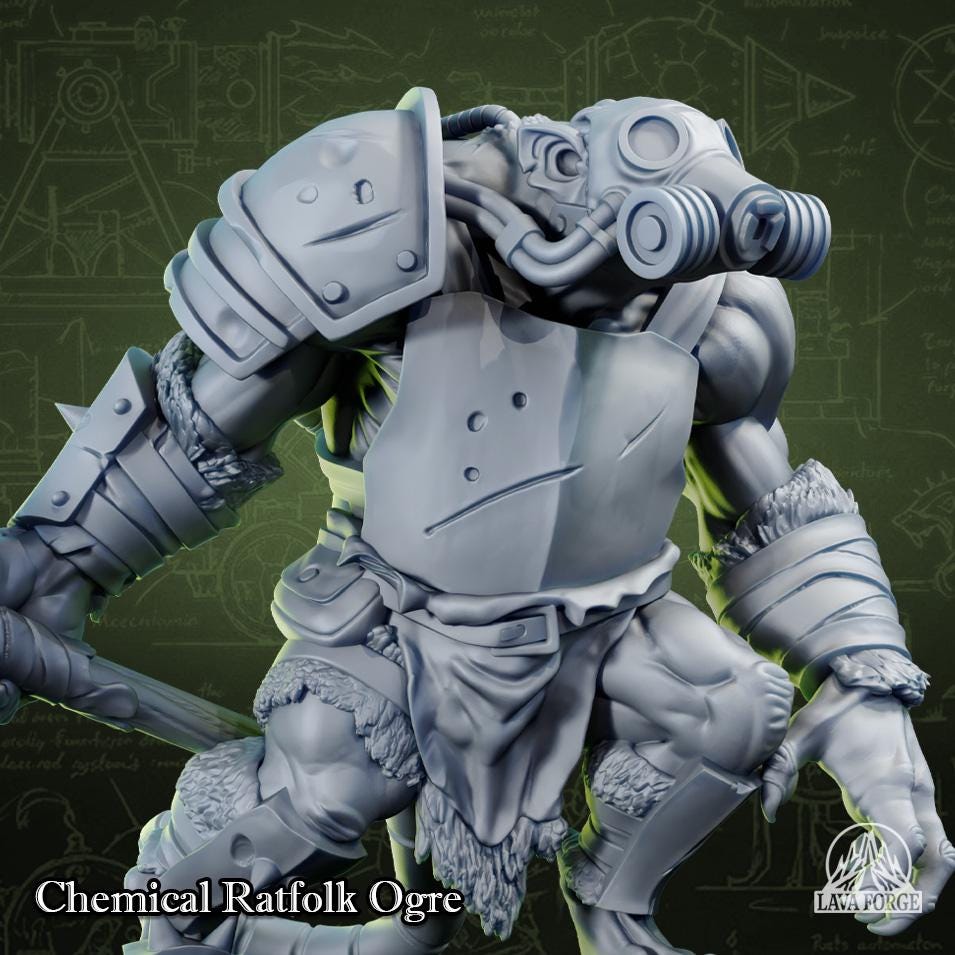 Rotten Brood - Stormrat Ogre with Chemical Armor