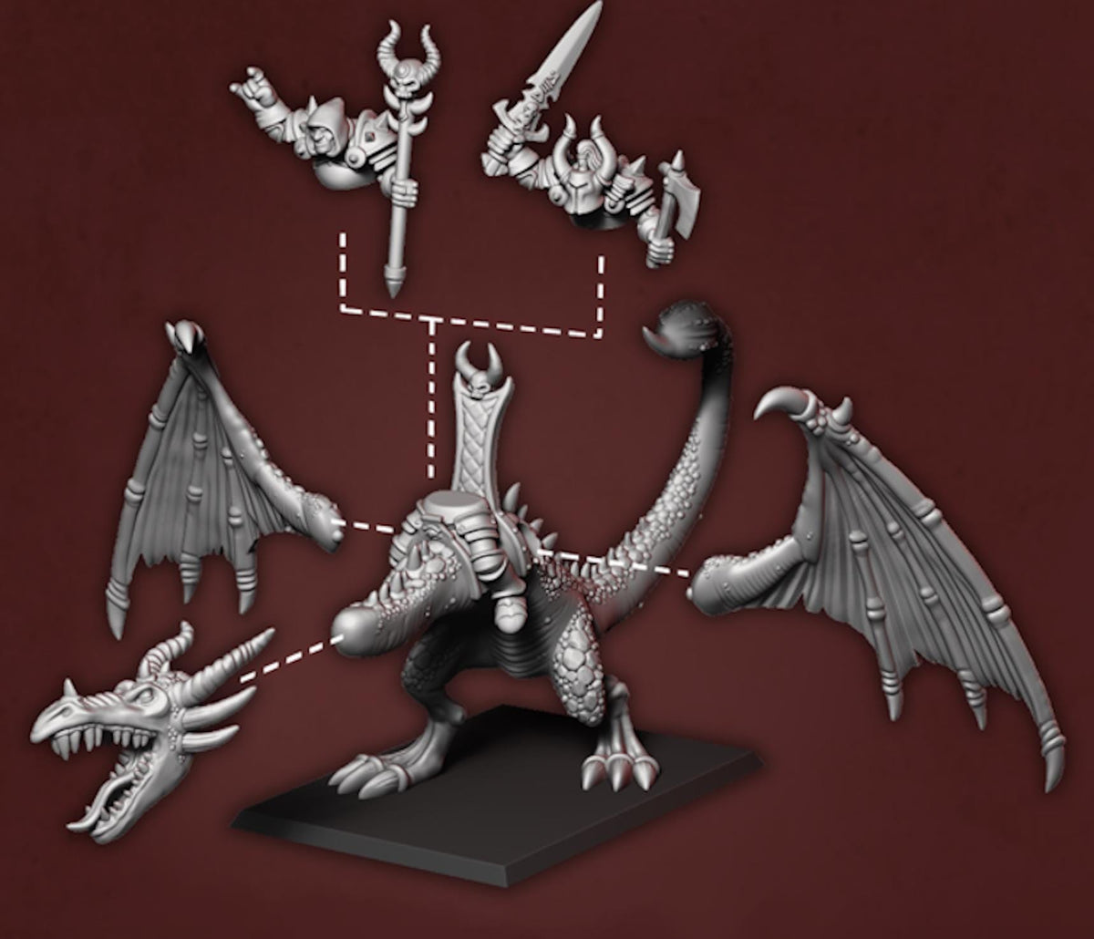 Army of Darkness - Old School Chaotic Lord on Dragon