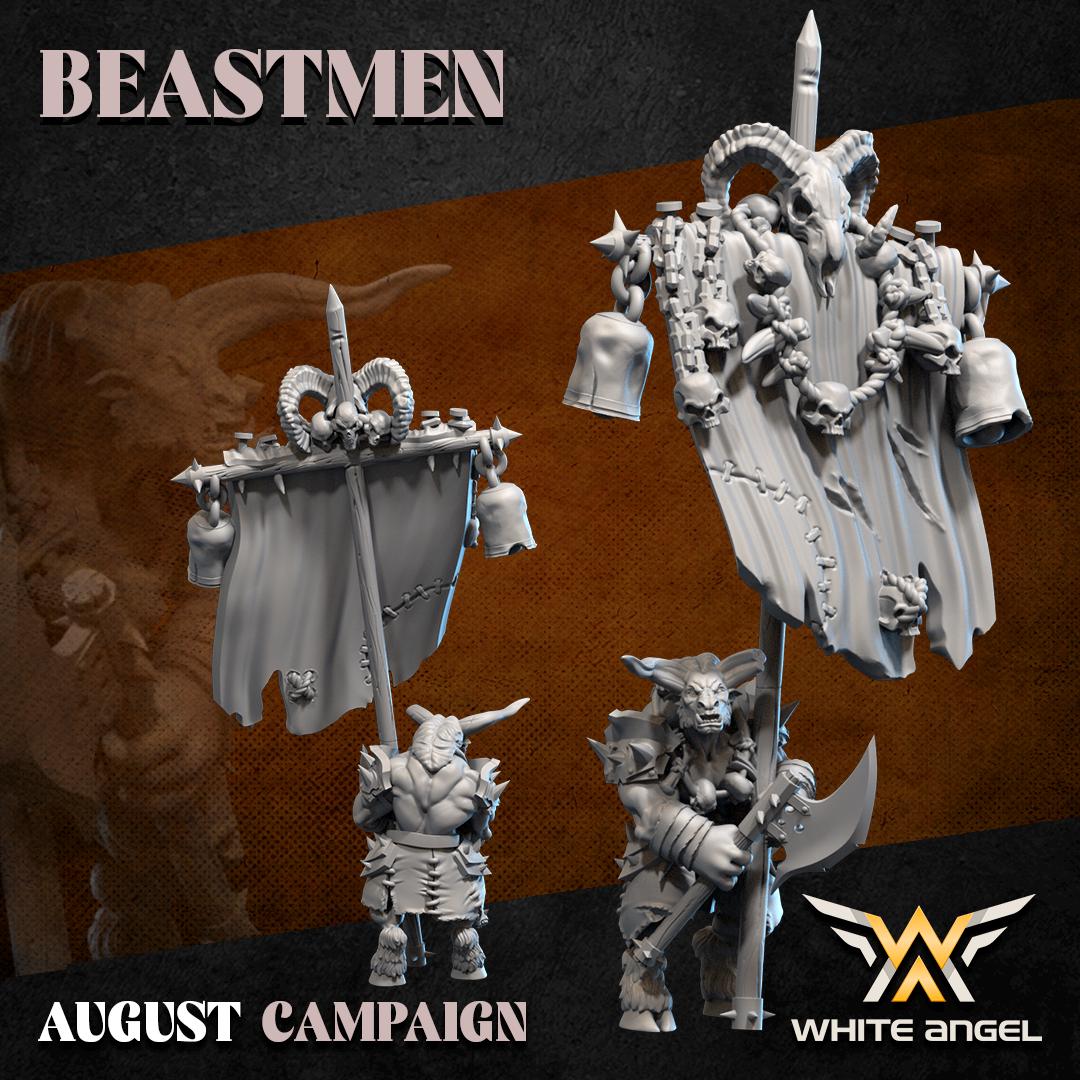 Beastmen Banner Bearer - Herd Battle Standard