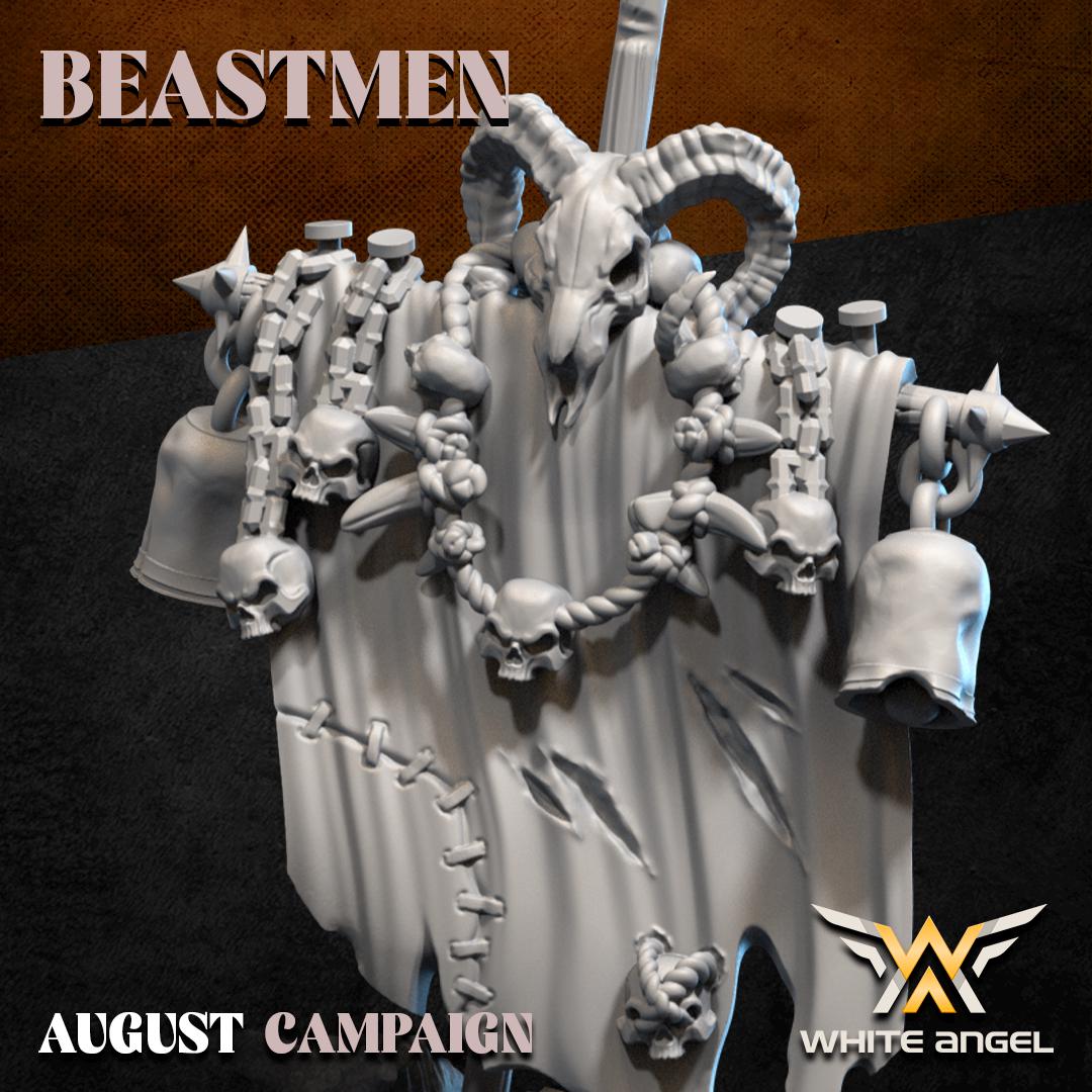 Beastmen Banner Bearer - Herd Battle Standard