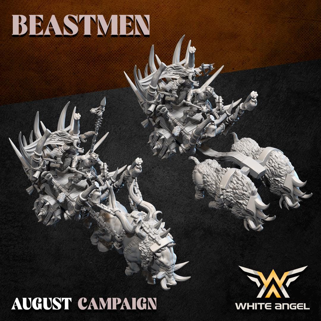 Beastmen Boar Chariot - Razor Tusk War Machine