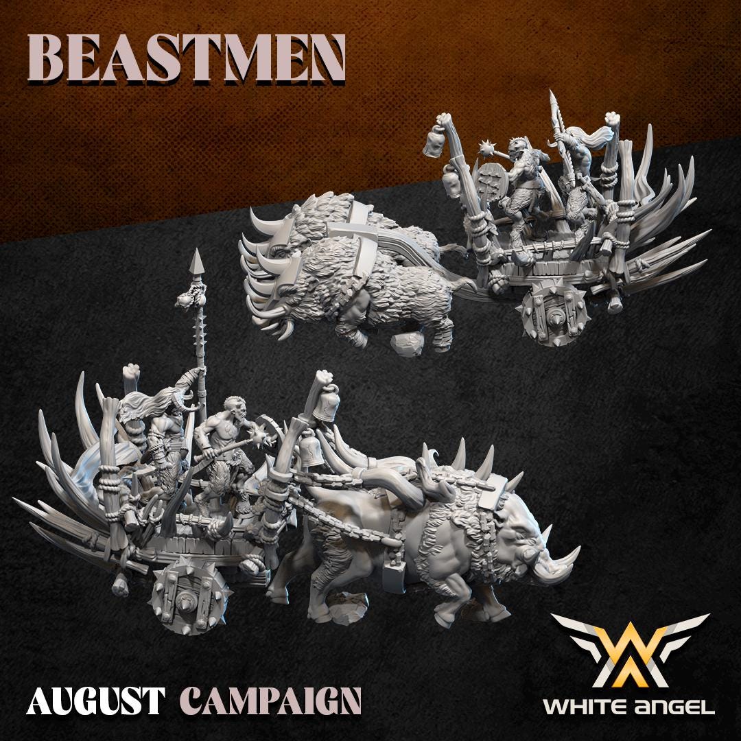 Beastmen Boar Chariot - Razor Tusk War Machine