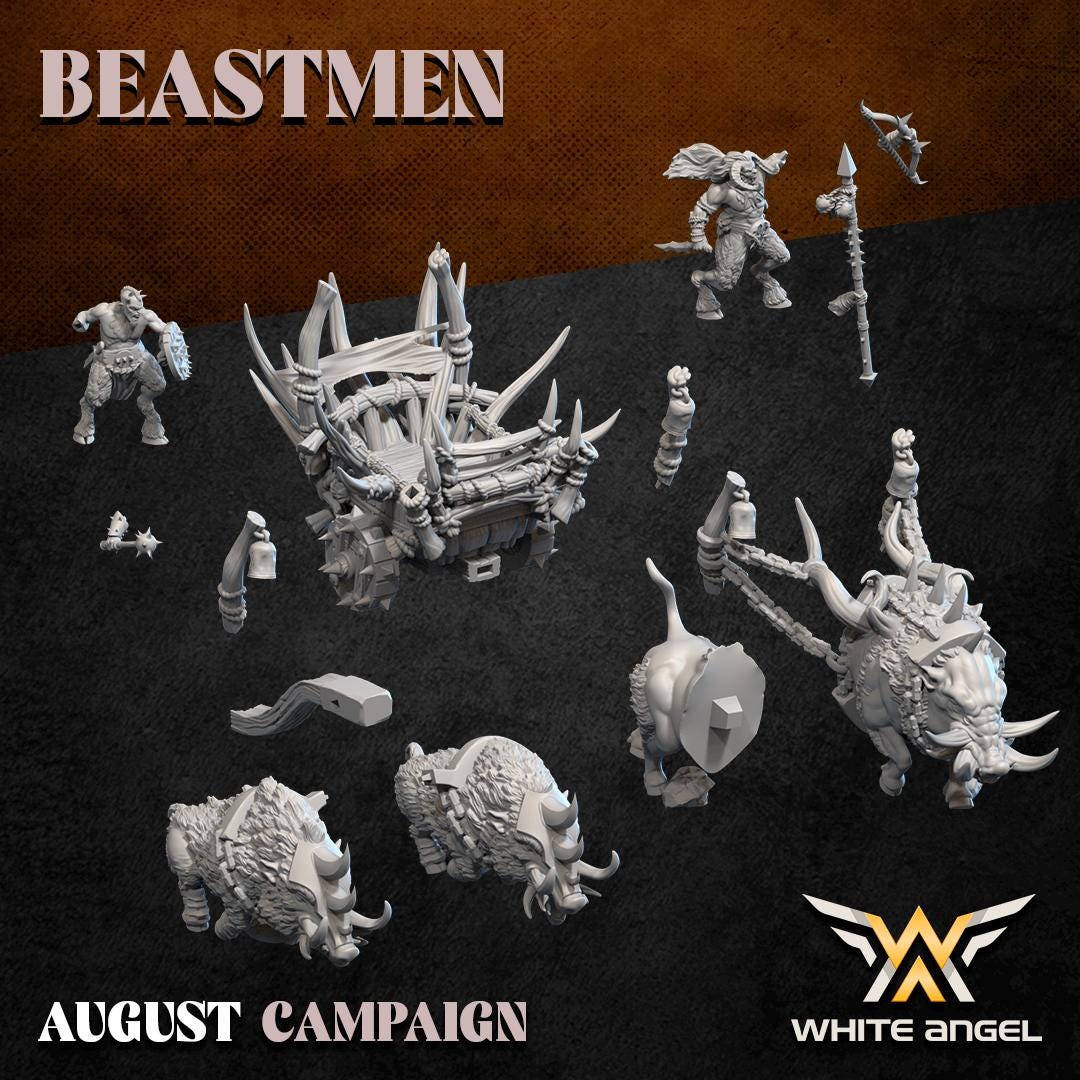 Beastmen Boar Chariot - Razor Tusk War Machine