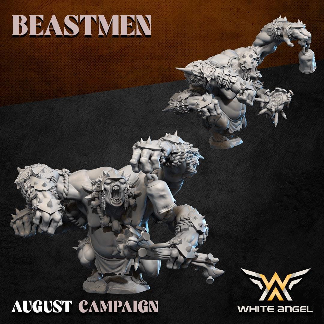 Beastmen Siege Beast - Gorgon Troll
