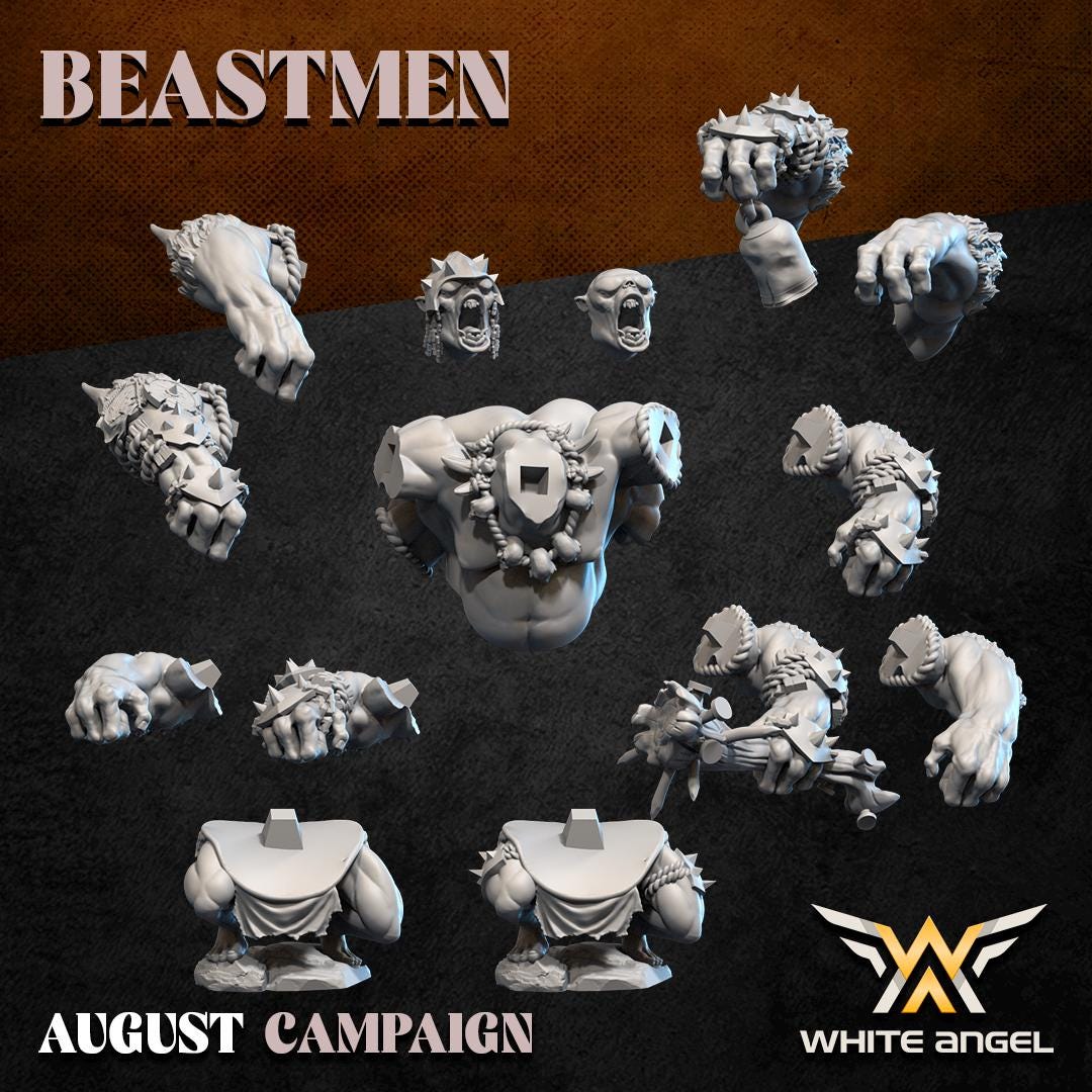 Beastmen Siege Beast - Gorgon Troll