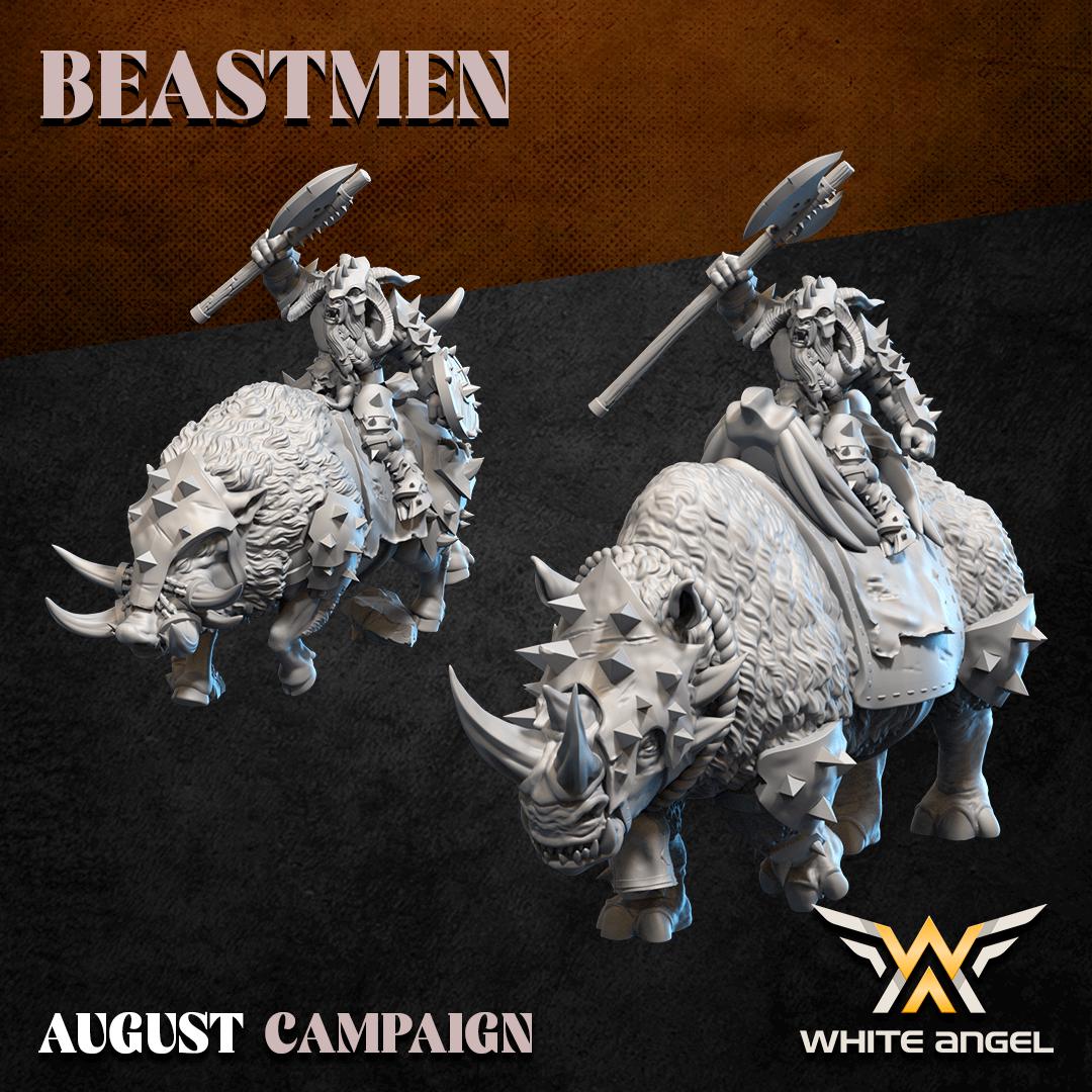 Beastmen Warlord on Horned Beast