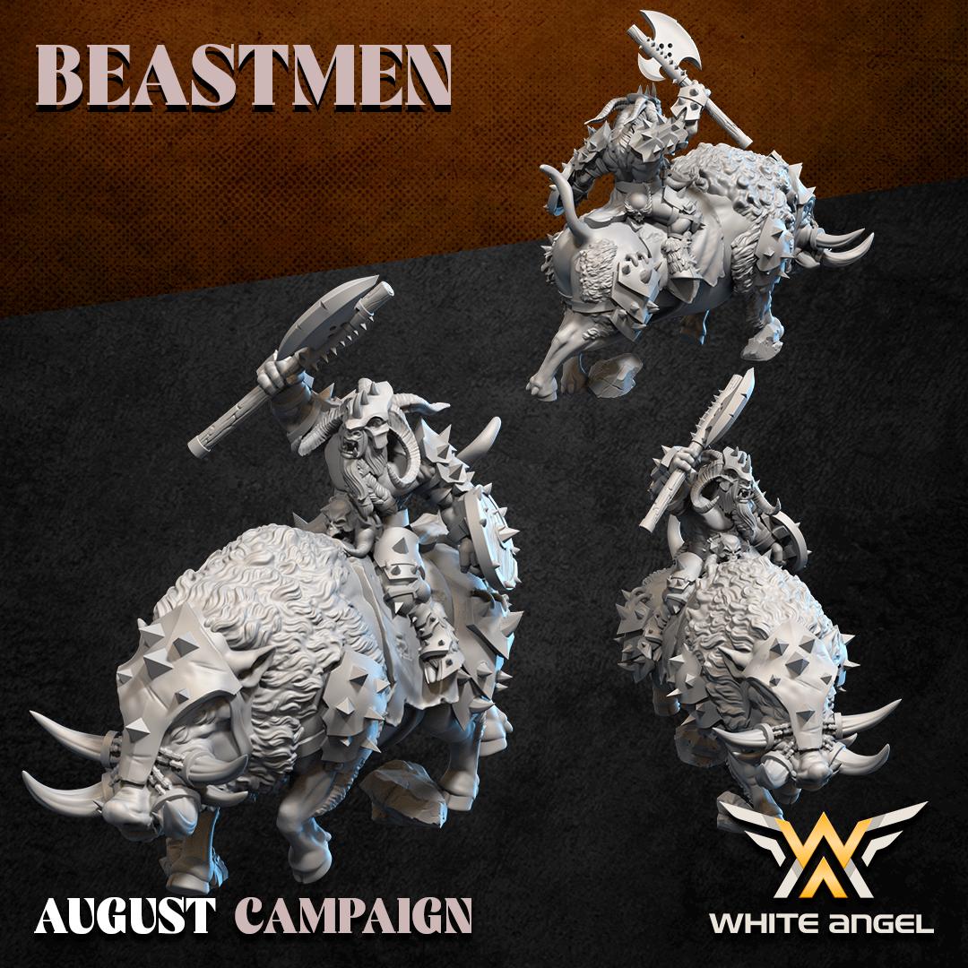 Beastmen Warlord on Horned Beast