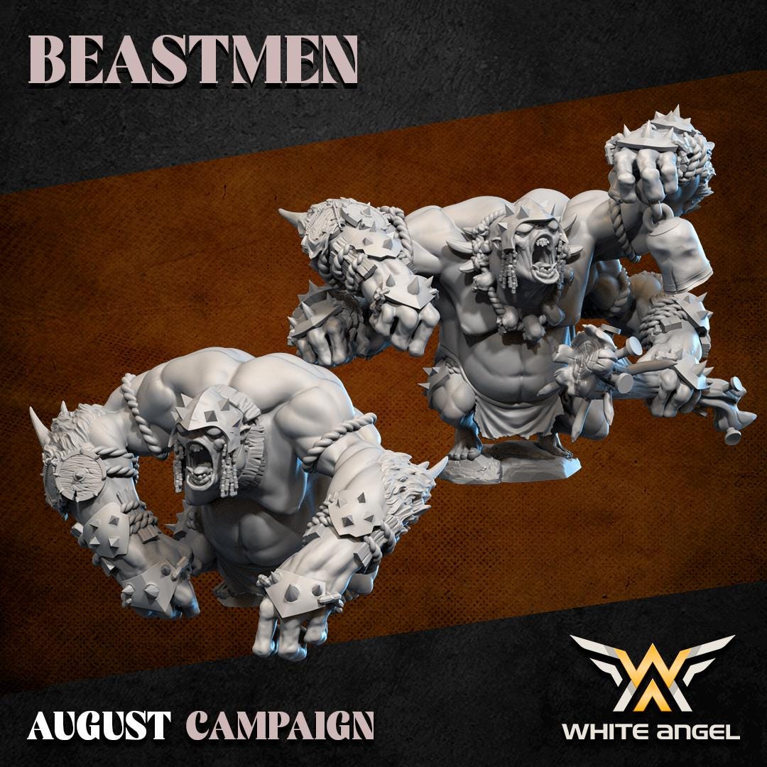Beastmen Siege Beast - Gorgon Troll