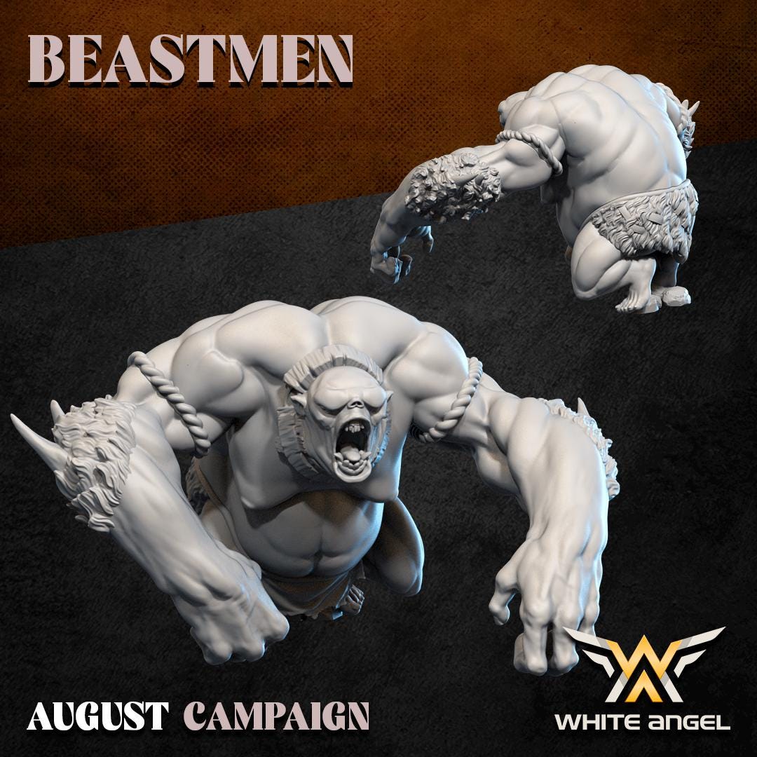 Beastmen Siege Beast - Gorgon Troll