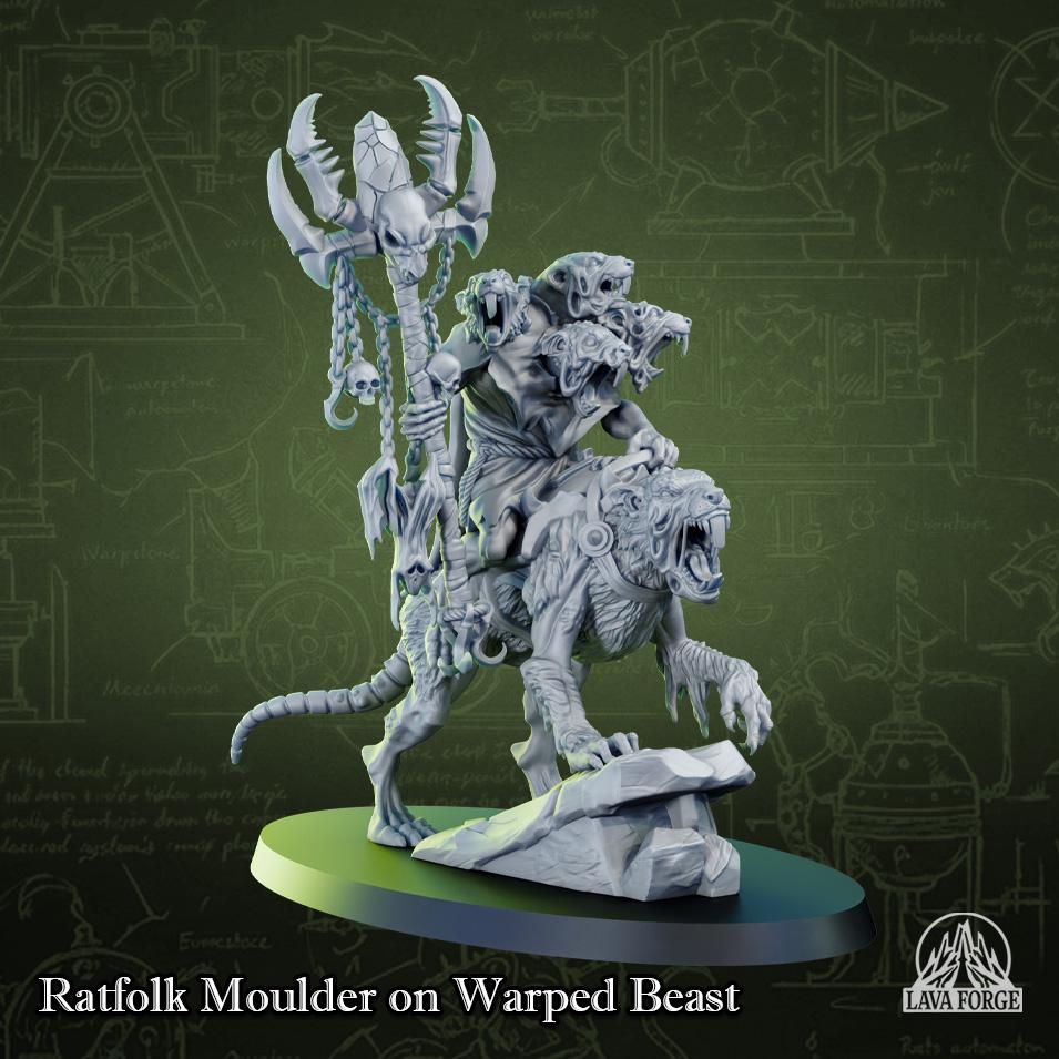 Rotten Brood - Moulder Lord on Gnawing Vermin Beast