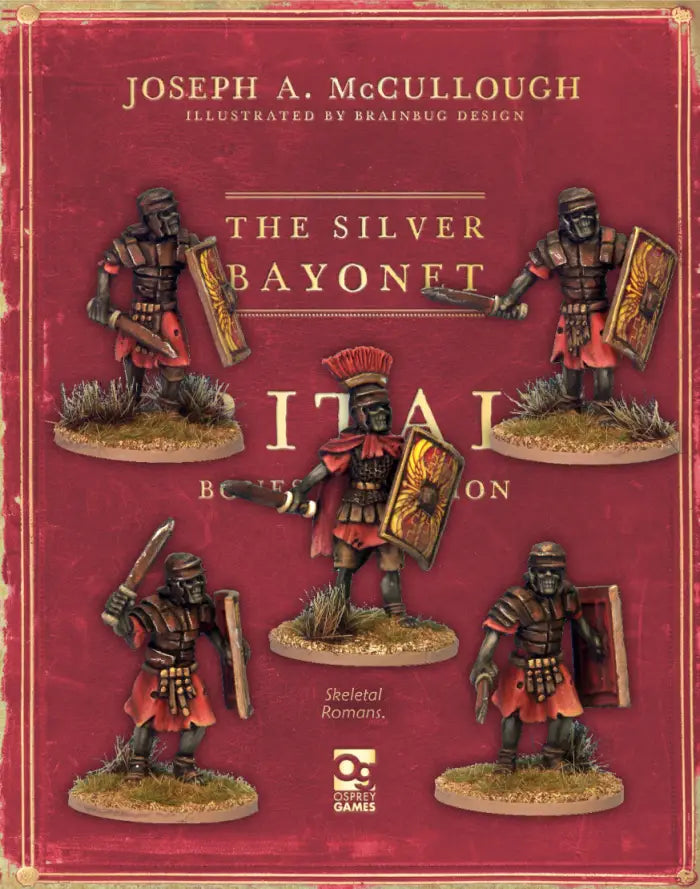 Silver Bayonet Skeletal Romans metal figures
