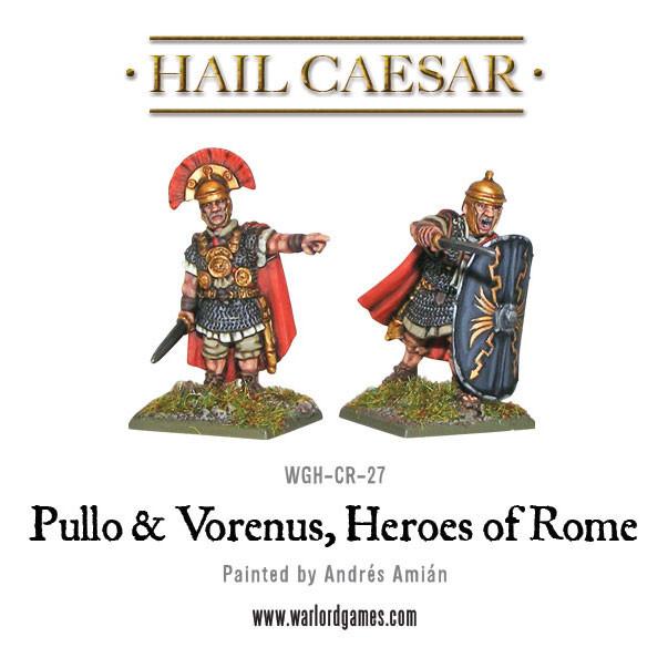 Caesarians Pullo and Vorenus metal miniatures